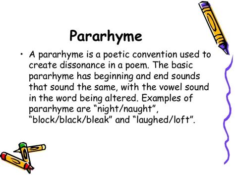 pararhyme examples